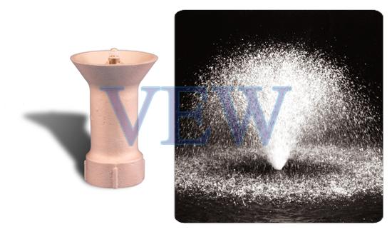 Round Tulip Aerated Effect Fountain Nozzle