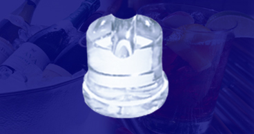 Solid round ice cube maker