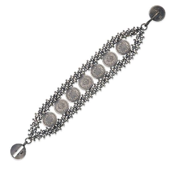 Antique Silver Guinea Bracelet