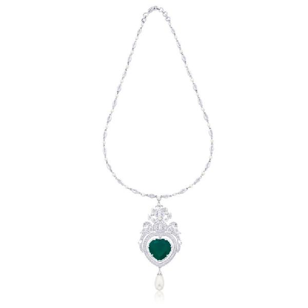 Royal Basra Pearl Peacock Necklace