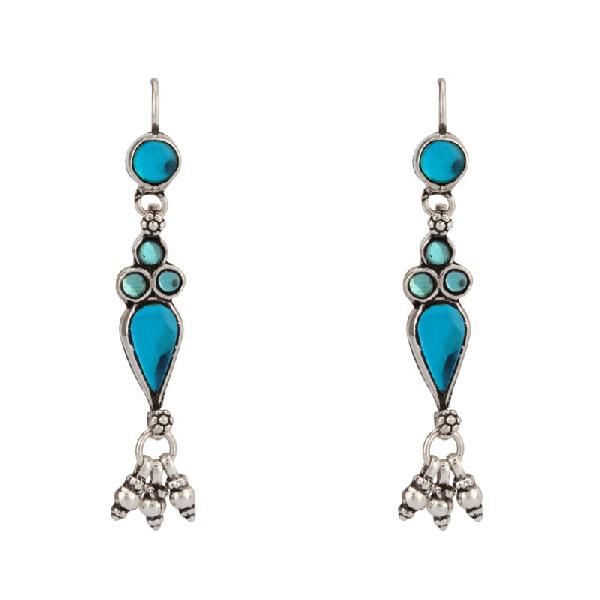 Turquoise Blue Glass Danglers