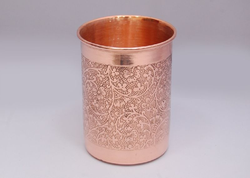 Pure Copper Embossed Glass