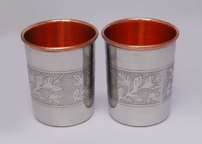 Steel Copper Embossed Glass