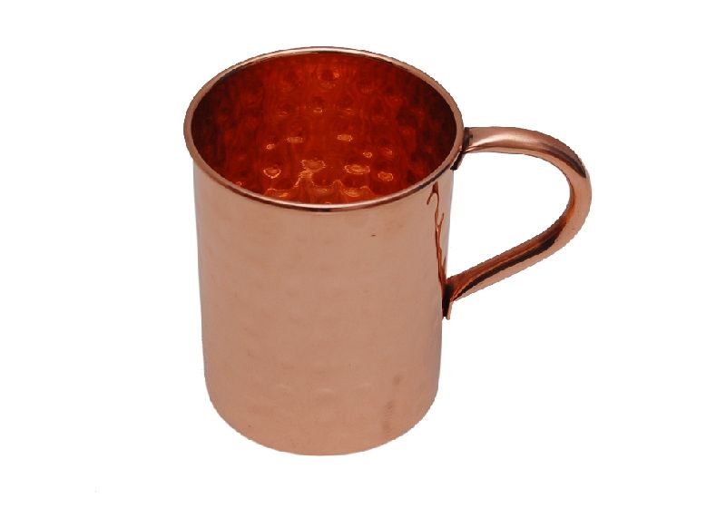 Copper Straight Hammered Mug
