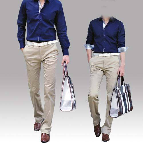 Buy Haul Chic Mens Polyster Blend Self Design Slim Fit Formal Trouser  Black  Lowest price in India GlowRoad