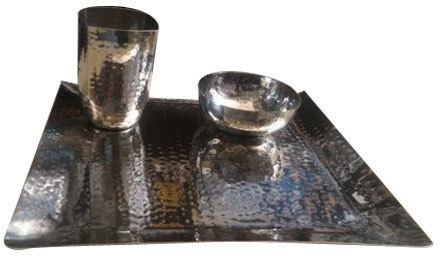 SS Square Thali Set