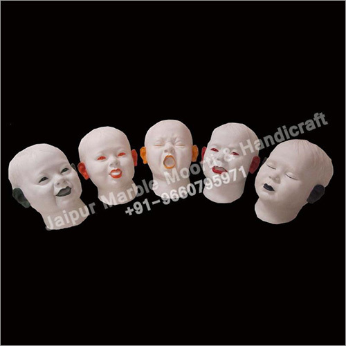 Marble Baby Face Statues