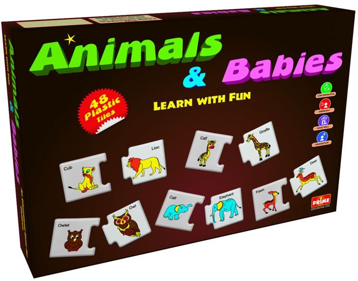 Animals And Babies Toys Preschool Educational Learning Game