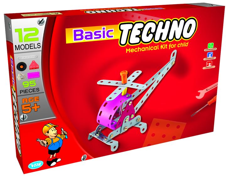 Basic Techno Educational Learning Preschool Building Blocks Game
