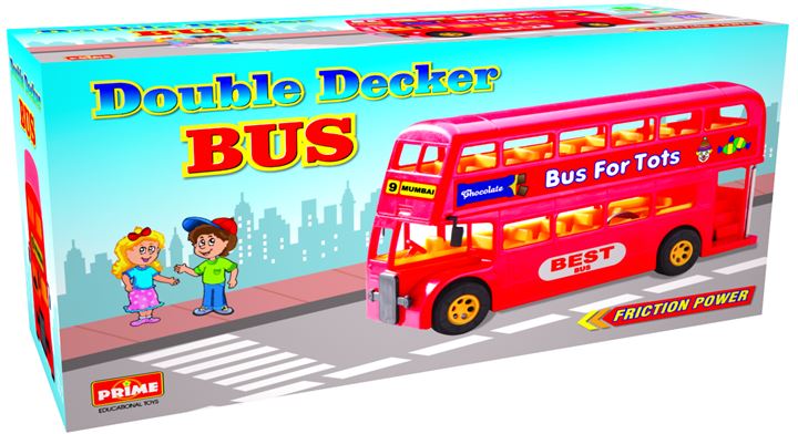 Double Decker Bus Preschool Educational Learning Kids Toy Toy