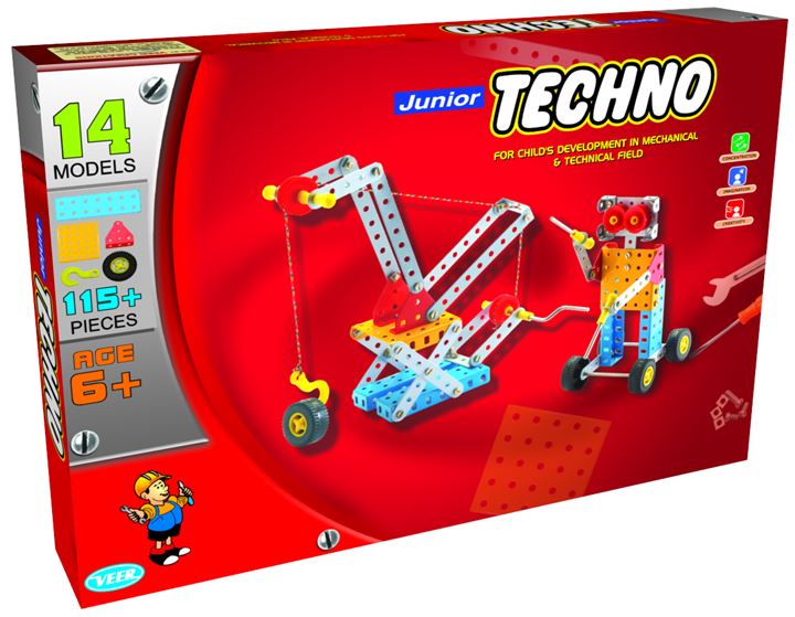 Junior Techno Educational Learning Preschool Building Blocks Game