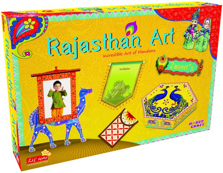 Rajasthan Art DIY Kit, Color : Multicolor