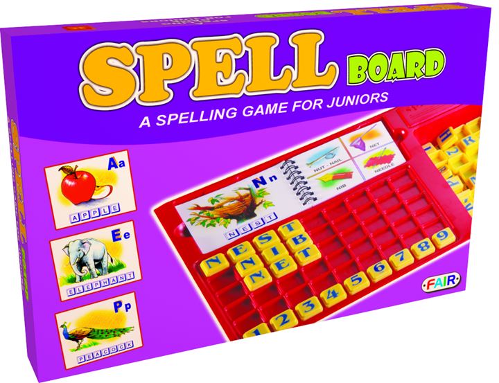 Spell Board Educational Preschool Learning Game, Color : Multicolor