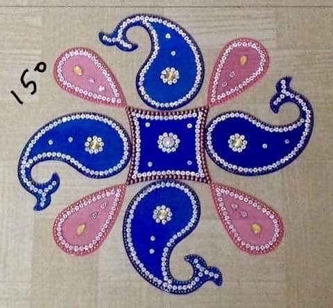 Decorative Handicraft Acrylic Rangoli