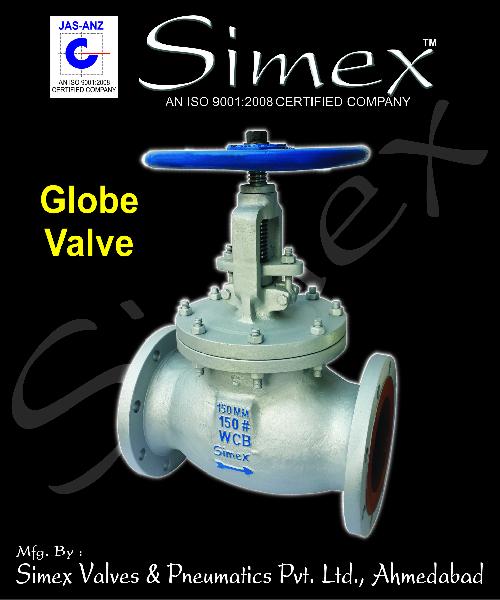 SIMEX ASTM 216 Cs Globe Valve, Port Size : 1' To 300MM
