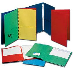 Plastic pocket folders