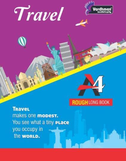 19.5cm X 28cm A4 Rough Long Notebook