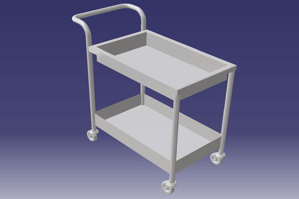Dish Collection Trolley