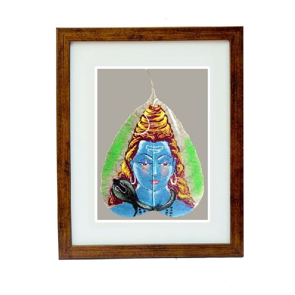 Canvas Lord Shiva Painting, for Used Religious Purpose, Size : 48 X 48 Inches