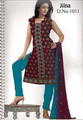 Embroidery Salwar Suits Item Code : ESS 1011