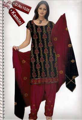 Embroidery Salwar Suits Item Code : ESS 1026