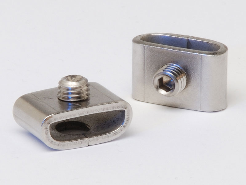 Rectangular Stainless Steel Screw Buckle, Color : Silver