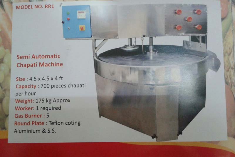 Electric 100-500kg Automatic Chapati Making Machine, Voltage : 220V