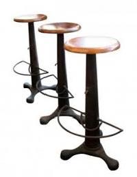 iron bar stool