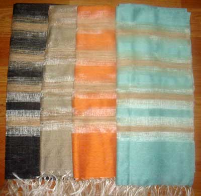 H-93 Silk Viscose Yarn dyed fabric