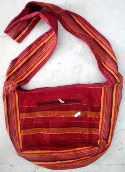 Cotton Canvas Handcrafted Hippie Indian Yoga Sling Cross Body Bag