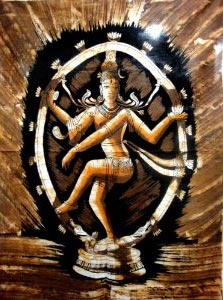 Lord Shiva Dancing Yoga Natraj Cotton Wall Decor Hanging