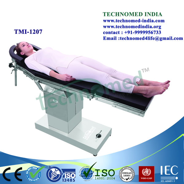 ophthalmic electric operation theater table