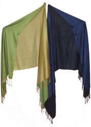 Silk Wool Reversible Stole