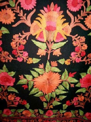 Woolen Ari Embroidery Design Dar Scarves