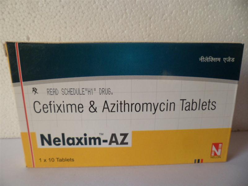 Cefixime 200 + Azithromycin 250 mg