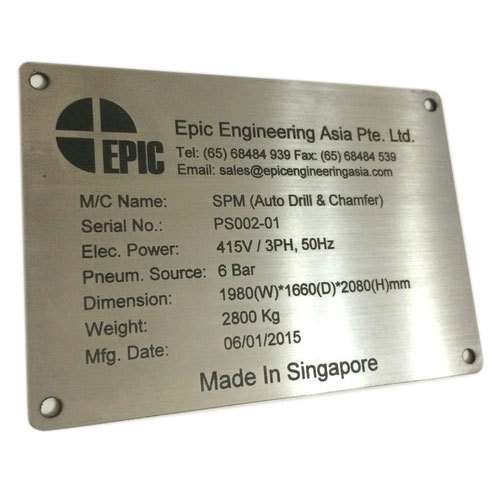 Laser Engraving Metal Name Plates