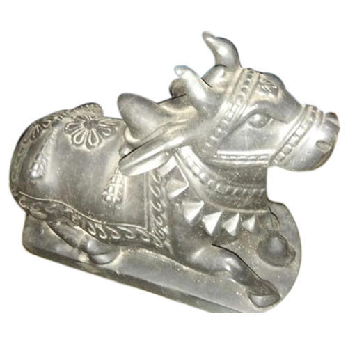 Grey Stone Nandi Statue, for Interior Decor