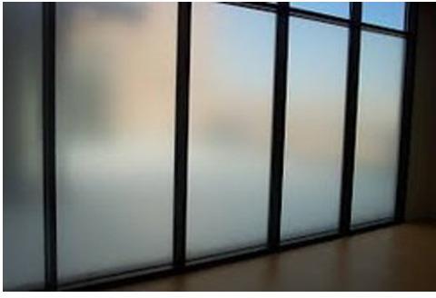 Finished Plastic Etched Glass Window Film, Color : White