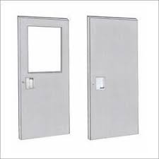 Aluminium flush door