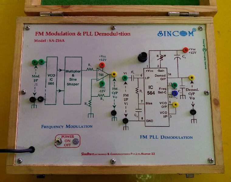 Frequency (FM) Modulation and Demodulation Using PLL IC 565 SA-216