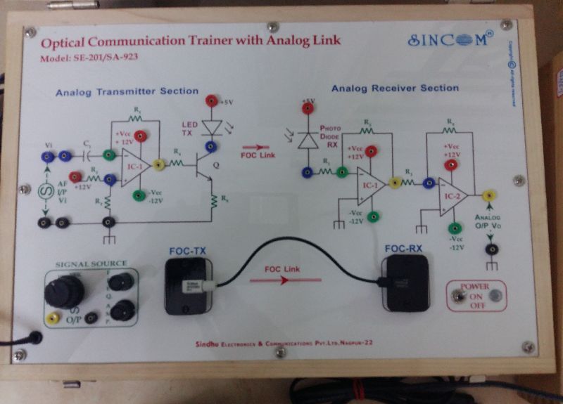 Optical Communication Trainer with Analog Link SE-201
