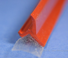 Custom Adhesive Lamination of a Silicone Extrusion