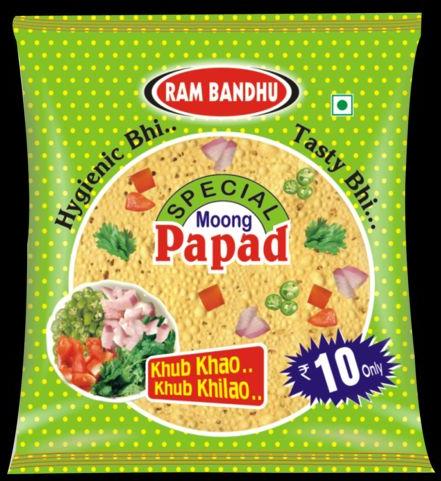 100gm Rambandhu Moong Dal Papad, Packaging Type : Plastic Packet