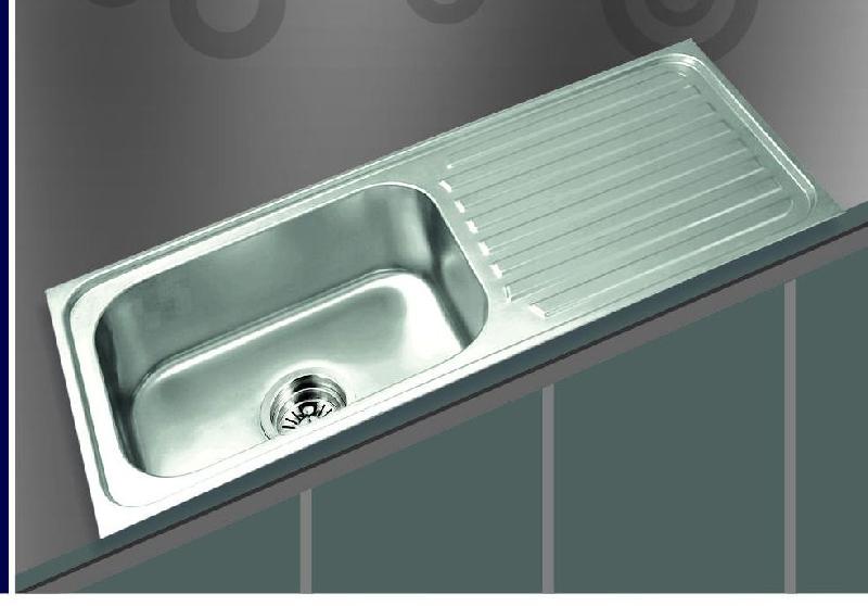 Square Shaped Stainless Steel Kitchen Sink With Drainboard