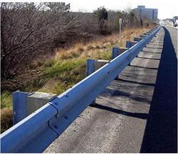Single Thrie Beam Crash Barriers, for Bridge Safety, Color : Blue