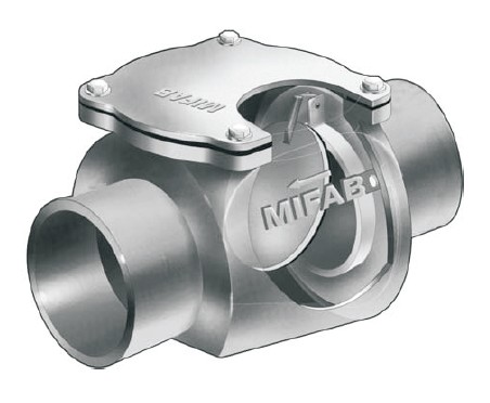 BV1000 Series - Cast Iron Horizontal Backwater Valves with Bronze Flap