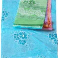 Designer sarees, Width : 132cms
