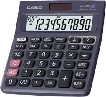 Plastic Casio Calculator, for Personal, Bank, Office Etc., Color : Black