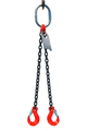 Chain Sling - 1/2" x 10' Double Leg with Sling Hooks - Grade 80