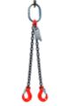 Chain Sling - 1/2" x 10' Double Leg with Sling Hooks - Grade 80